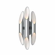2043.01 Sonneman Chimes Triple Sconce with Polished Chrome Finish