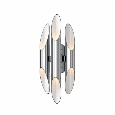 2043.01 Sonneman Chimes Triple Sconce with Polished Chrome Finish