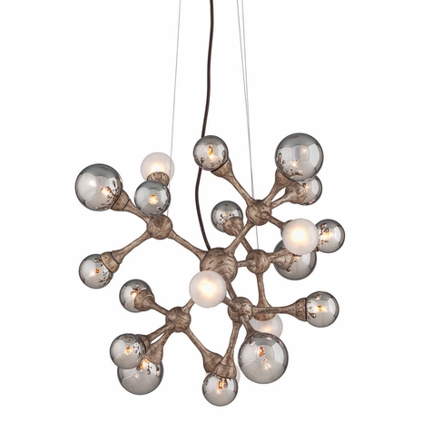 206-424-SGL Corbett Lighting Element 20 Lt. Chandelier with Hand-Crafted Iron And Aluminum Finish