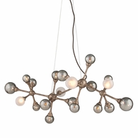 206-520-SGL Corbett Lighting Element 20 Lt. Linear with Hand-Crafted Iron And Aluminum Finish