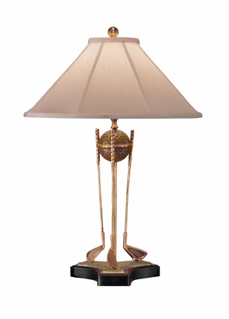 2070 Wildwood Lamps Idle Irons Lamp with Antique Patina on Cast Brass