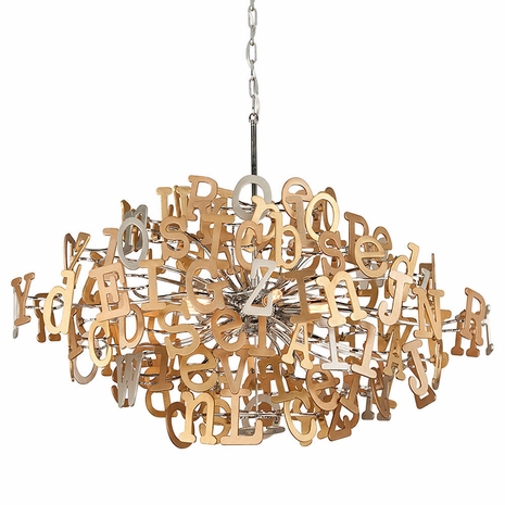 208-58 Corbett Multi-Leaf With Stainless Media 6Lt Pendant Linear