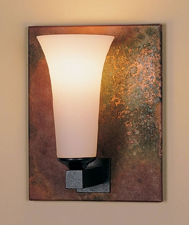 21-7394-CP-20-G68-R Hubbardton Forge Reflections Wrought Iron Wall Sconce on Sierra Patina (Returned Product)