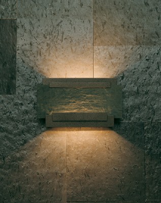 21-7421 Hubbardton Forge Lighting Slate Reflector Wrought Iron Wall Sconce