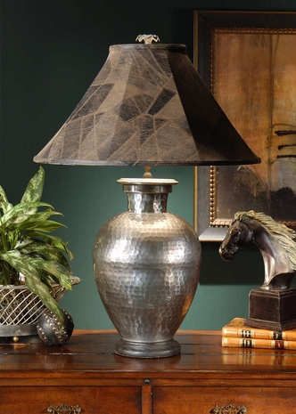 21116 Wildwood Lamps Hammered Bottle Lamp