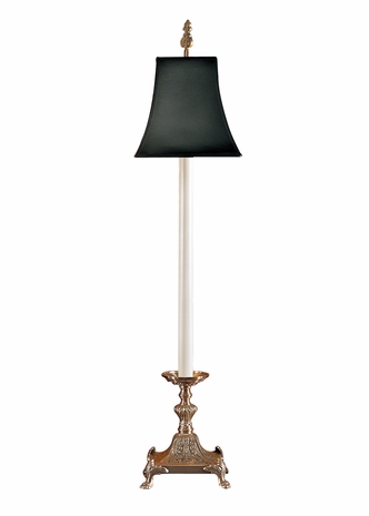 2120 Wildwood Lamps Lion Paws Tall Lamp with Antique Patina on Cast Brass