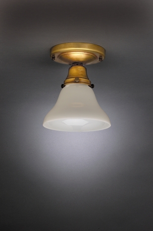 214 Northeast Lantern Shade (1) Light Medium Base Flush Fixture With Multiple Glass & Finish Options