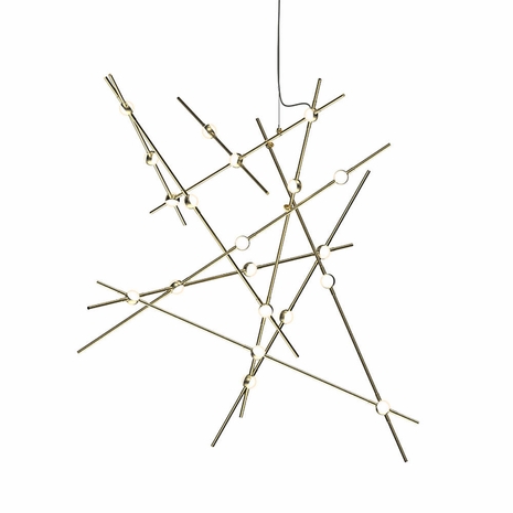 2152.38W-27 Sonneman Constellation Systems Aquila Major with Satin Brass Finish