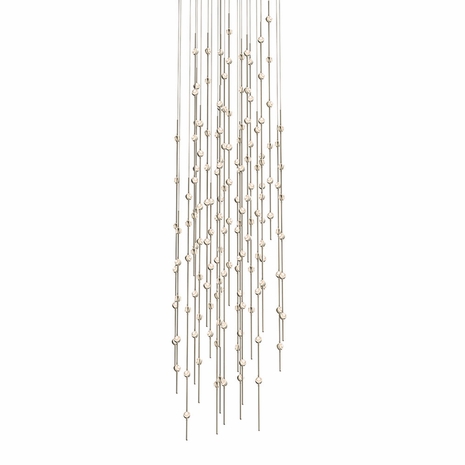 2164.13C Sonneman Constellation Systems Andromeda 25" Round LED Pendant with Satin Nickel Finish