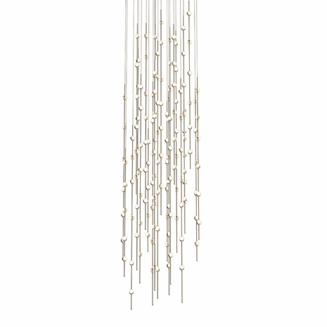 2164.13W Sonneman Constellation Systems Andromeda 25" Round LED Pendant with Satin Nickel Finish