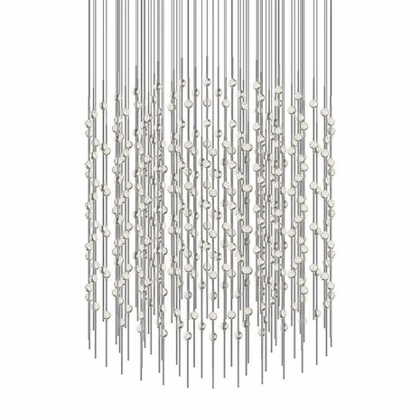 2172.13C Sonneman Constellation Systems 48" Centaurus Cylinder LED Pendant with Satin Nickel Finish