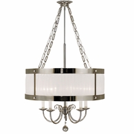 F-2175 Framburg 5-Light Polished Silver Astor Dining Chandelier