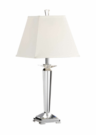 22176 Wildwood Solid Crystal Clear Reverse Pyramid Lamp