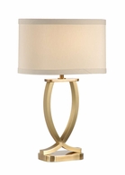 22260 Wildwood 26in. Solid Brass Arches Lamp with Silkette Shade and Hand Brushed Finish