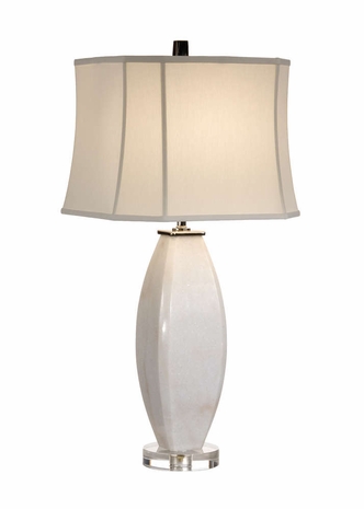 22323 Wildwood Lamps Wide Waisted Alabaster Lamp
