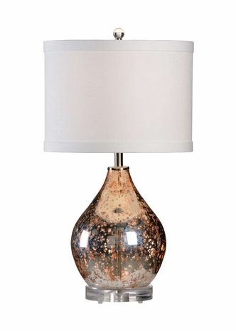 22398 Wildwood Mouth Blown Glass Mercury Edistow Lamp