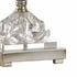22428 Wildwood 35in. Metal Celine Lamp with Silkette Shade and Brushed Nickel/Clear Finish