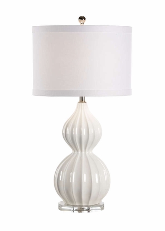 22429 Wildwood Lamps Lauren Lamp - Snow - Snow White/Clear Finish