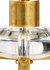 22463 Wildwood 32in. Iron Eloise Buffet Lamp with Silkette Shade and Antique Gold Leaf/Clear Finish