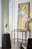 22470 Wildwood 32in. Composite Skyway Lamp with Linen Shade and Antique Silver Finish