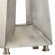 22470 Wildwood 32in. Composite Skyway Lamp with Linen Shade and Antique Silver Finish