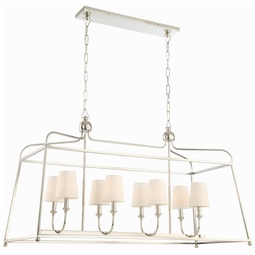 2249-PN Crystorama Libby Langdon Sylvan 8 Light Polished Nickel