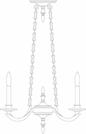 2253 Framburg Lighting Valencay 3 Light Mini Chandelier