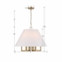 2256-VG Crystorama Libby Langdon Westwood 6 Light Vibrant Gold Chandelier