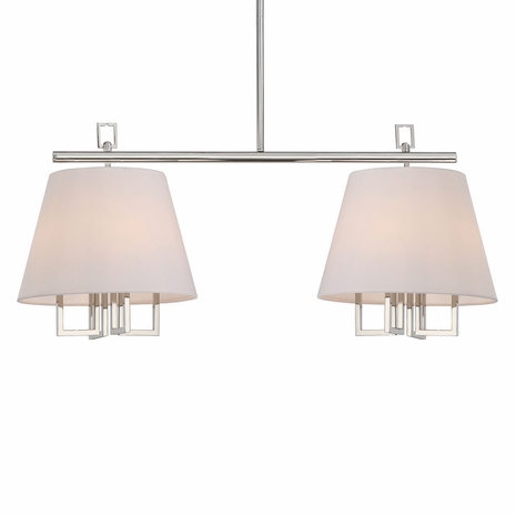 2257-PN Crystorama Libby Langdon for Crystorama Westwood 8 Light Polished Nickel Chandelier