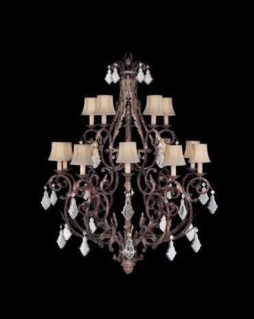 226540ST Fine Art Lamps Stile Bellagio 62 inch 15 Light Chandelier