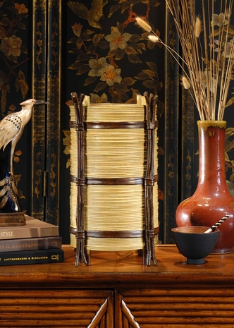 23029 Wildwood Lamps Wicker Table Lamp