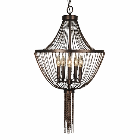 2309 Framburg Lighting Arabesque 5 Light Dining Chandelier