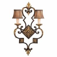 234350ST Fine Art Lamps 2 Light Castile 30" Sconce with Bronze Finish