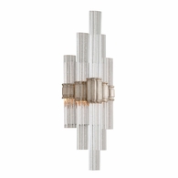 236-11-WSL Corbett Lighting Viola 2 Lt. Wall Sconce with Warm Silver Leaf Finish