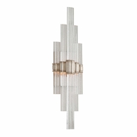 236-12-WSL Corbett Lighting Viola 2 Lt. Wall Sconce with Warm Silver Leaf Finish