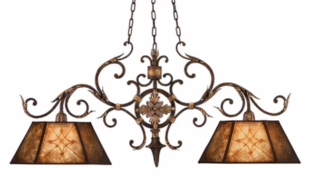 236840ST Fine Art Lamps Villa 1919 24 inch 2 Light Chandelier