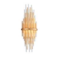 238-12-GL/SS Corbett Lighting Theory 1 Lt. Wall Sconce with Stainless Steel Finish