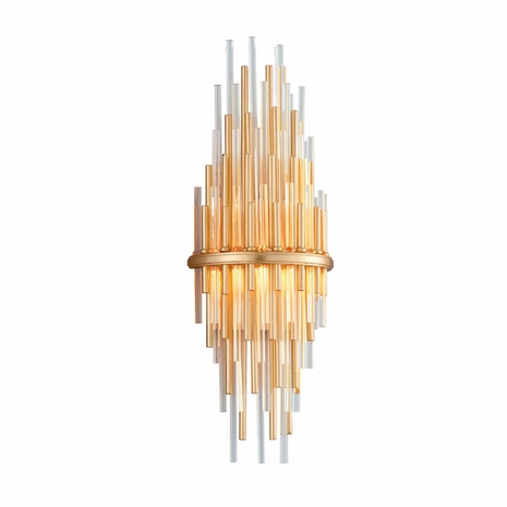 238-12-GL/SS Corbett Lighting Theory 1 Lt. Wall Sconce with Stainless Steel Finish