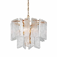 244-44-GL Corbett Lighting Piemonte 4 Lt. Chandelier with Gold Leaf Finish