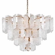 244-412-GL Corbett Lighting Piemonte 12 Lt. Chandelier with Gold Leaf Finish