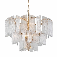244-48-GL Corbett Lighting Piemonte 8 Lt. Chandelier with Gold Leaf Finish