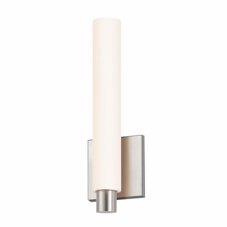 2440.13-DT Sonneman Tubo Slim LED Bath 12" LED Sconce with Satin Nickel Finish