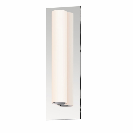 2441.01-FT Sonneman Tubo Slim LED Bath 12" LED Panel Sconce with Polished Chrome Finish