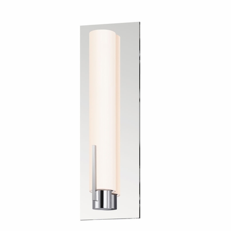 2441.01-ST Sonneman Tubo Slim LED Bath 12" LED Panel Sconce with Polished Chrome Finish