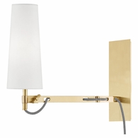 2441 Hudson Valley Lanyard 1 Light Wall Sconce W/ Plug