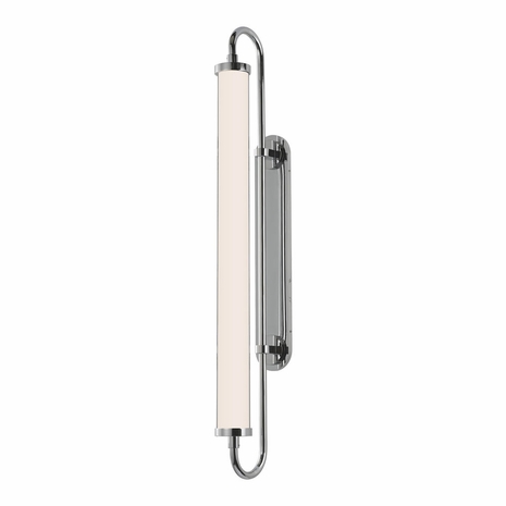 2492.01 Sonneman Bauhaus Revisited Bath Rohr Tall LED Sconce with Polished Chrome Finish