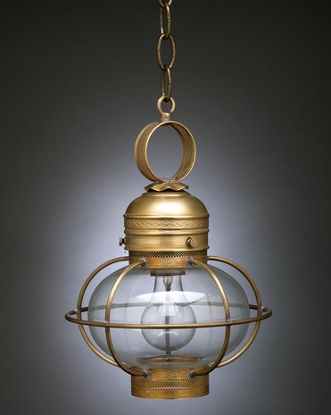 2522G Northeast Lantern Onion (1) Light Medium Base Hanging Fixture With Multiple Glass & Finish Options