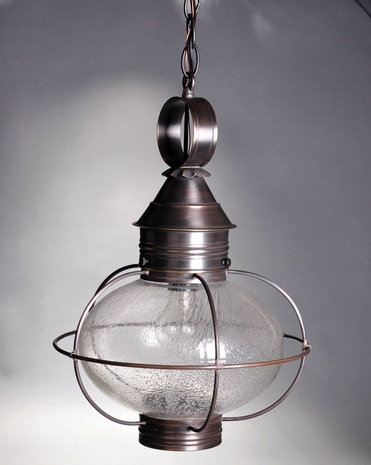 2542 Northeast Lantern Onion (1) Light Medium Base Hanging Fixture With Multiple Glass & Finish Options