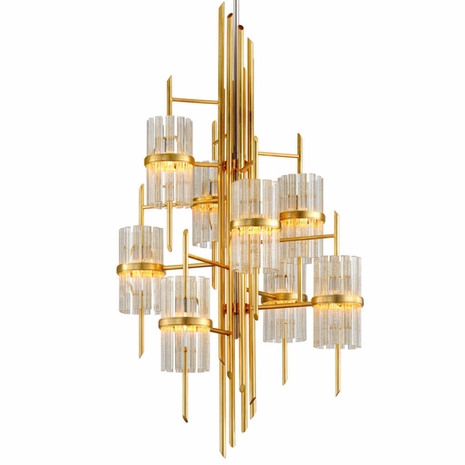 257-78 Corbett Symphony 8Lt Chandelier with Hand-Crafted Iron Finish
