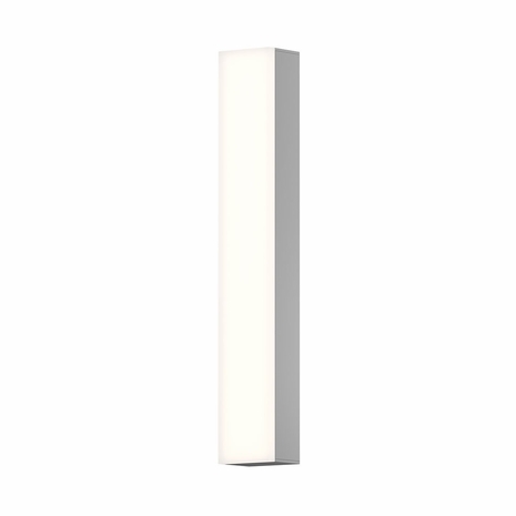 2590.13 Sonneman Solid Glass Bar Bath 18" LED Bath Bar with Satin Nickel Finish